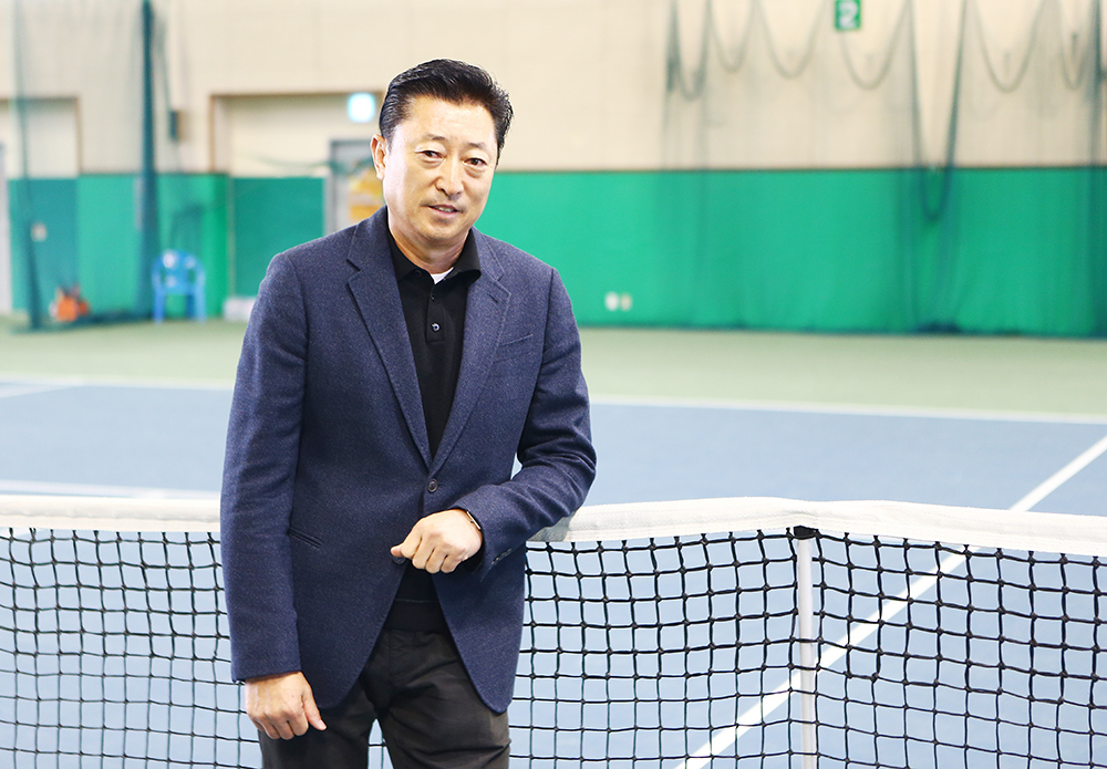 JSM 이진수 대표. JSM 아카데미는 올해 말 사단법인 한국테니스 아카데미로 다시 태어난다