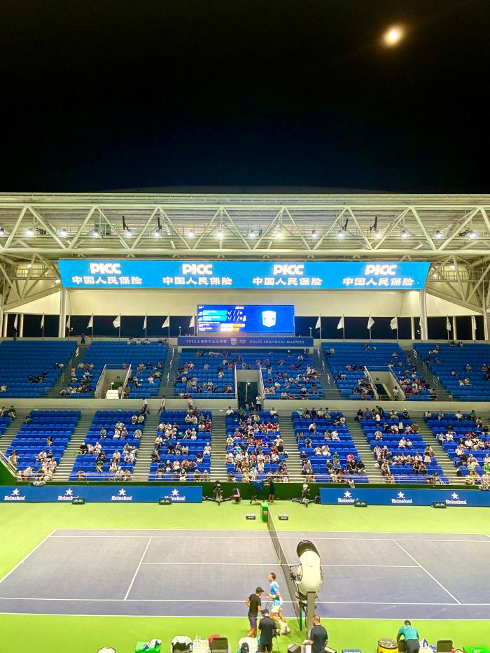 이탈리아의 로렌초 무세티와 루치아노 다르데리가 3라운드 경기를 하고 있다