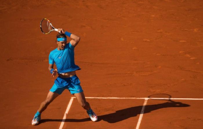 롤랑가로스 14회 챔피언 라파엘 나달의 포핸드