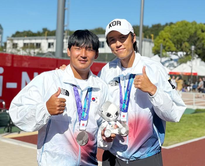 2026 유일한 테니스 메달인 남지성 박의성의 복식 은메달